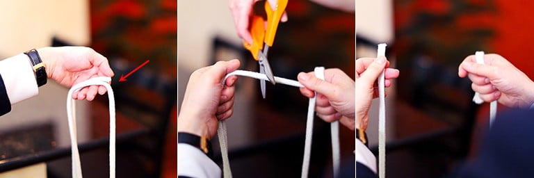 rope trick cutting the 3 pieces