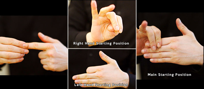 Removing your finger starting position